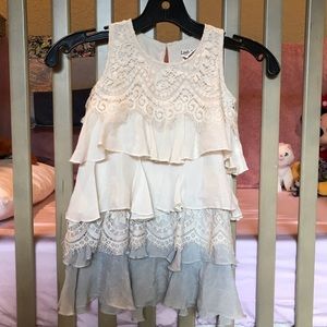 Little Sassy tiered ruffle dress